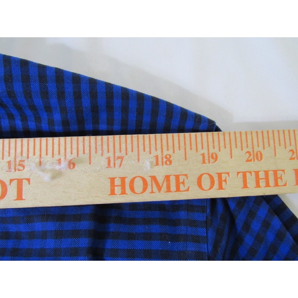 Brooks Brothers 1818 Regent Blue Gingham Plaid Button Down 100% Cotton Sz L - Picture 8 of 11